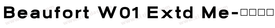 Beaufort W01 Extd Me字体转换